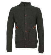 Folk Bobby Stitch Mid Grey Button Fastening