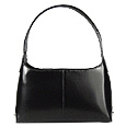 Classy Black Italian Leather Handbag