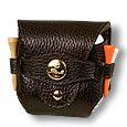 Fontanelli Dark Brown Leather Golfball Holder