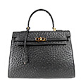 Fontanelli Kelly Style Italian Leather Handbag