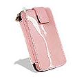 Fontanelli Pink Varnished Leather Cellphone Holder