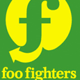Foo Fighters Green & Yellow F Button