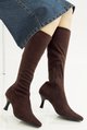 FOOT CUSHION wide-fit high-leg stretch boots