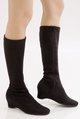 wide-fit high-leg wedge stretch boots