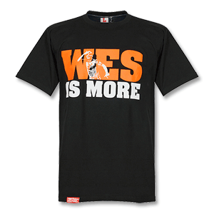 Football Culture Wes is More`` T-Shirt - Black