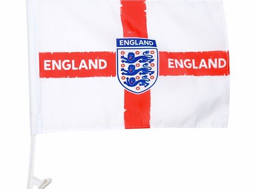 Football Mania England FA Distressed Crest Car Flag ENGC-FLG01