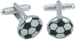 Football Shaped Cufflinks