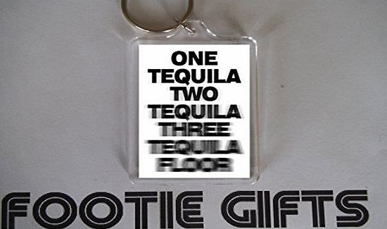 Footie Gifts Tequila - Floor - Novelty Keyring (Blurred)