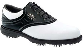 Aqualites White/Black 52912 Golf Shoe