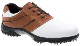 Footjoy Contour Series White Smooth/Rust 54215 Golf Shoe