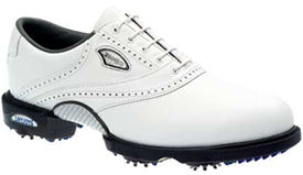 Dryjoys P.R.O. White Smooth/White Buffalo Grain Saddle 53662 Golf Shoe