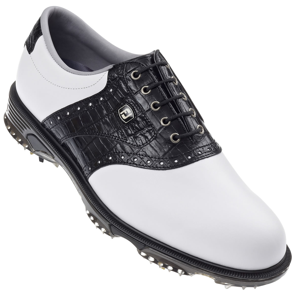 DryJoys Tour Golf Shoes White/Black #53767