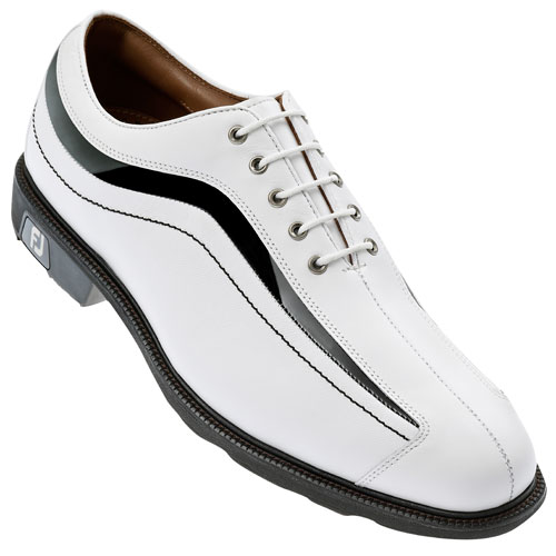 FJ Icon Golf Shoes White/Black Patent
