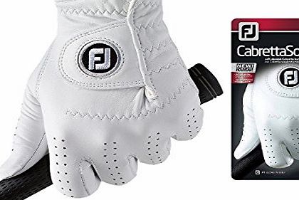 Footjoy  CabrettaSof - Golf Gloves for Left Hand Color: White Size: ML
