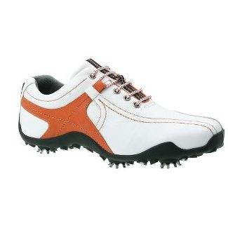 Footjoy GOLF ATHLETICS GOLF SHOES (WHITE/BURNT ORANGE) 10.0