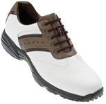 Footjoy Greenjoys Golf Shoes White/Brown 45406-100