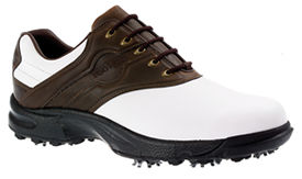 footjoy Greenjoys White/Dark Taupe 45537 Golf Shoe