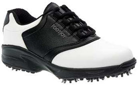 Footjoy Juniors Greenjoys White/Black 45061 Golf Shoe
