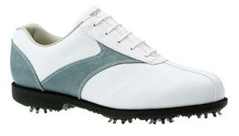 Ladies Golf Shoe AQL White/Light Blue