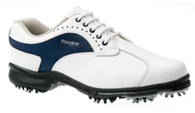 Ladies Golf Shoe Softjoys White/Blue