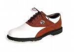 Footjoy White/Brown X Dimension Golf Shoe