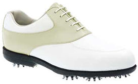 Womens Aqualites White/Light Green 93091 Golf Shoe