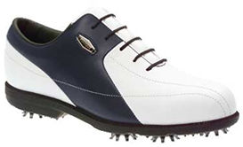 Womens Aqualites White/Navy Smooth 93060 Golf Shoe