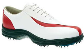 Footjoy Womens Contour Series White/Tomato Red 94067 Golf Shoe
