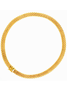 Fope 18ct yellow gold Profili necklet 590C