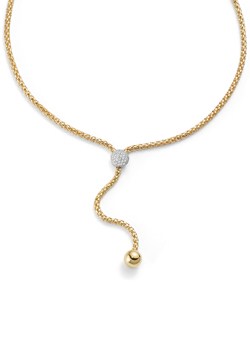 Fope Flex It Solo Gold Diamond Necklet `650C PAVE