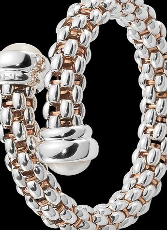 Star Rose Gold Plated Bangle 212AG-INCPRL