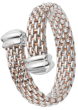 Fope Twin by Fope Rose Gold Plated Bangle 261AG-INC