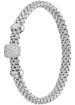 Fope Vendome Gold and Diamond Bracelet `561B PAVE