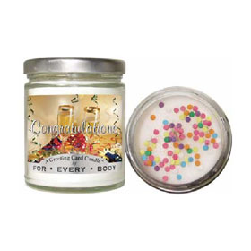 For everybody Congratulations Candle