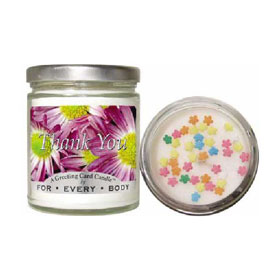 For Everybody Thank You Greetings Candle