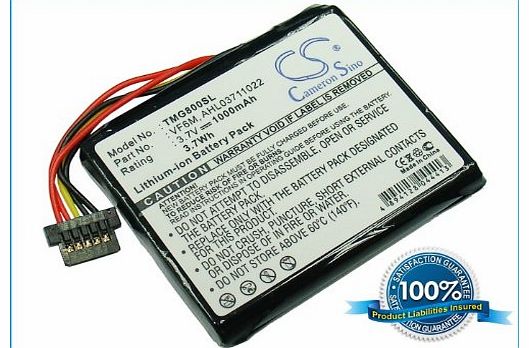 For use with TomTom Tomtom G0 825, Go 820, Go Live 820, Go Live 825 Replacement Battery - 1000mAh - Tool Kit Included