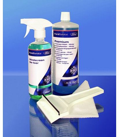 Ford Genuine FORD Winter Car Care Kit (De-Icer, Screenwash, Ice Scraper 