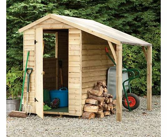Forest 6 x 4 Overlap Shed with Lean To