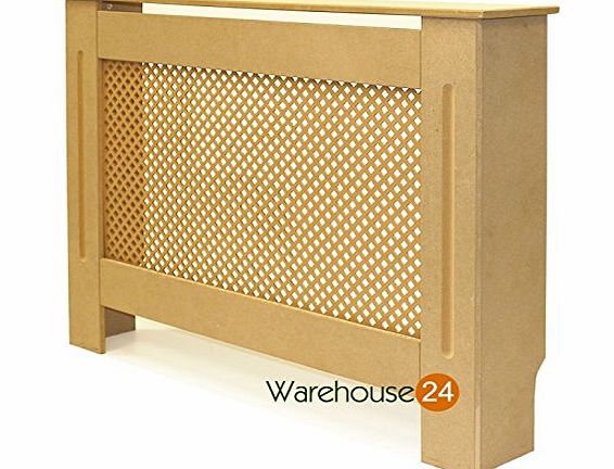 Forest  Radiator Cover Cabinet Unfinished MDF, Diamond Grill, Medium 111 x 81 x 19cm