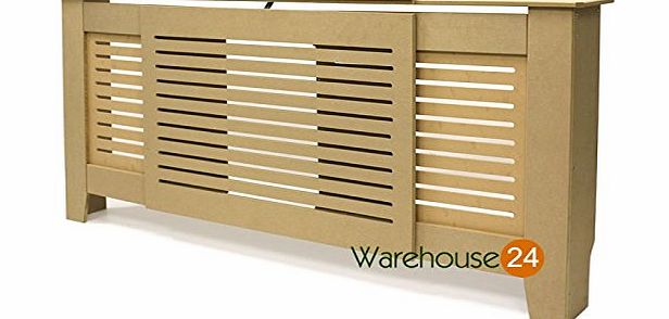 Forest  Radiator Cover Cabinet Unfinished MDF, Lined Grill, Adjustable Size