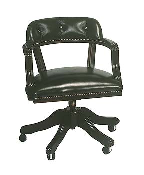 Forest Upholstery Limited Court Leather Swivel Chair