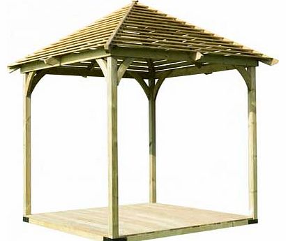Forest Venetian Pergola with Deck