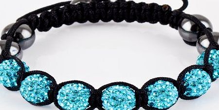 (Aqua blue) High quality amazing color 7 balls Forever Charming shamballa bracelet/shamballa disco crystal paved clay ball/beads bracelet/white/Aqua blue