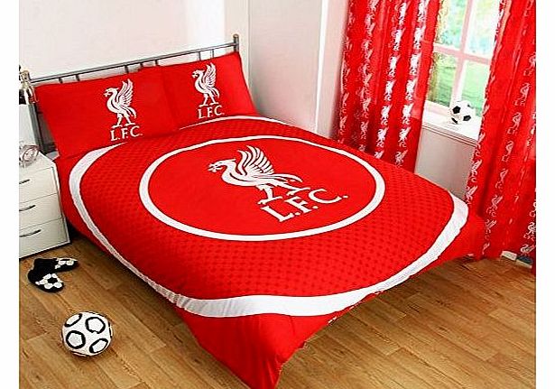 Liverpool Single Duvet Cover Set Reversible Red Football Club Bedding with Pillowcase 