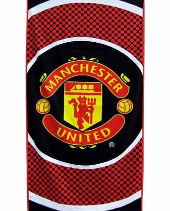 Forever Collectibles Man Utd Bullseye Large Velour Beach Towel - One Size