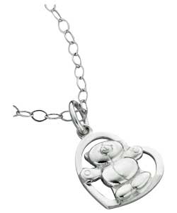 Friends Sterling Silver Heart Pendant