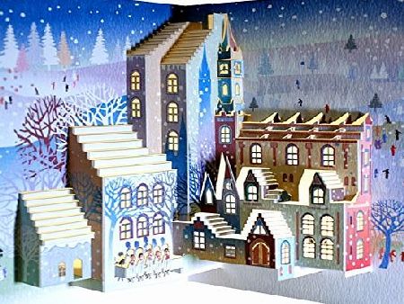 Forever Handmade Cards Pop Ups POP112 - Christmas Carol Singers - Laser Pop Up Card