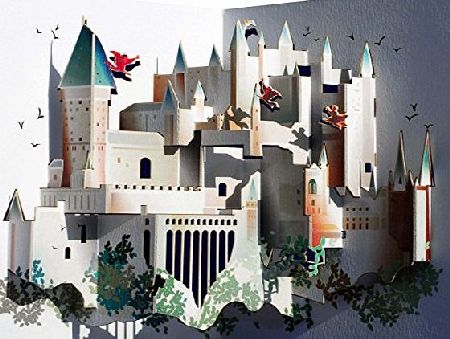 Forever Handmade Cards Pop Ups POP90 - Hogwarts - Laser Pop Up Card