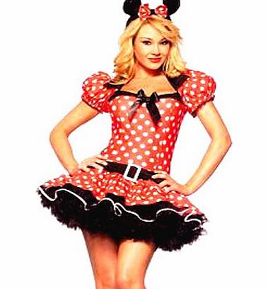 Forever Young Ladies Minnie Mouse Fancy Dress Costume (UK Size 16)