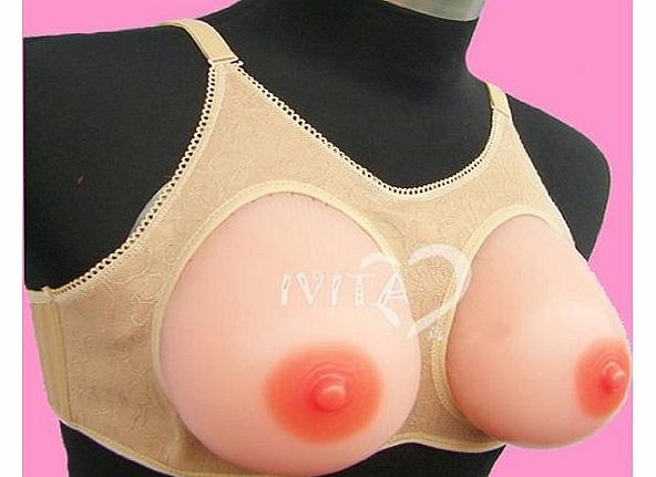 Forever Young Silicone Breast Form Boob and Support Open Bra Cup H